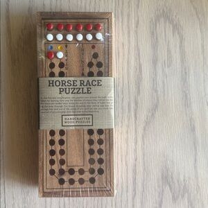 Horse Race Puzzle – Wooden Peg Game